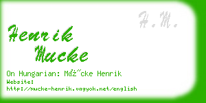 henrik mucke business card